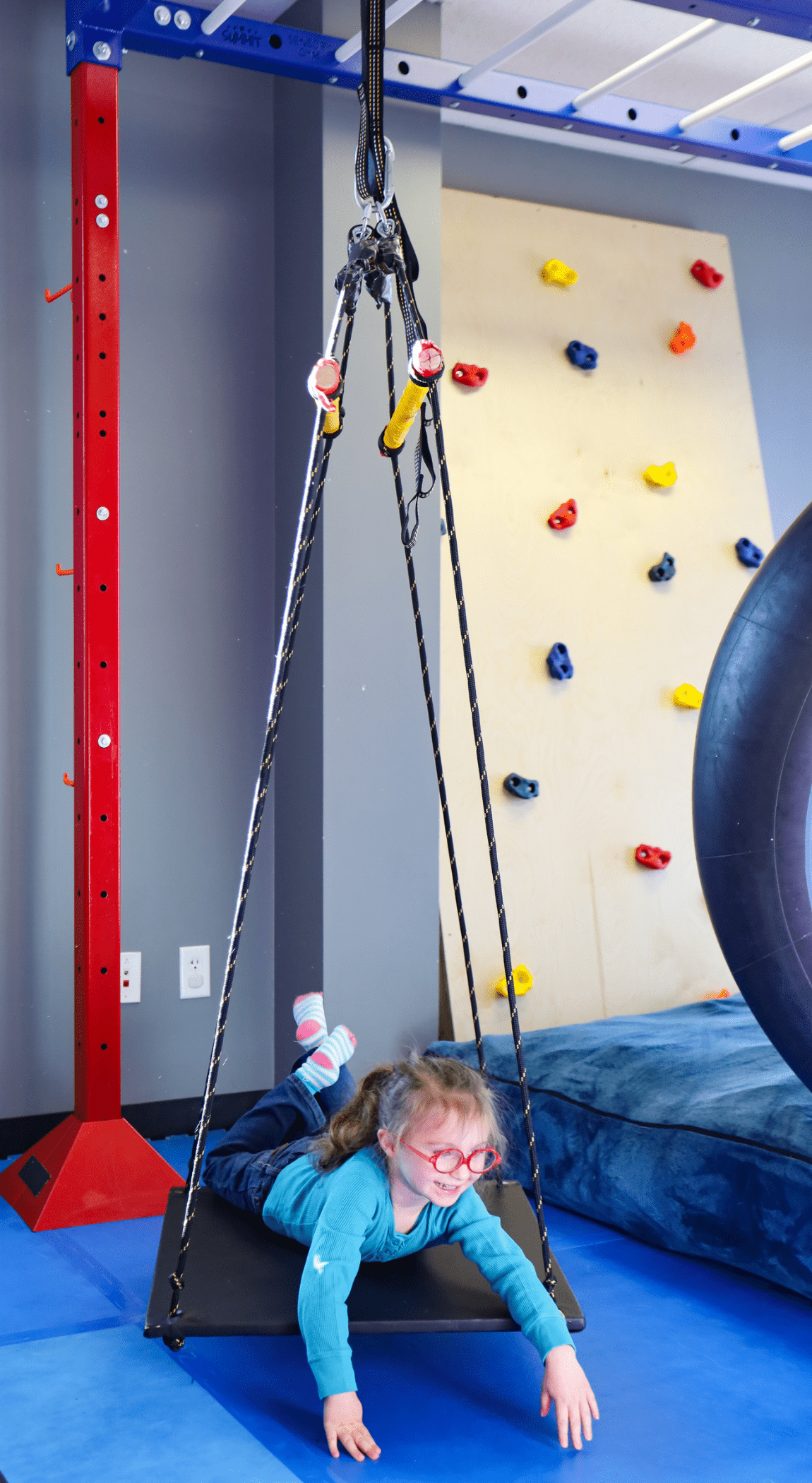 State-of-the-art freestanding sensory gym designed to be used in a commercial setting. Summit Sensory Gym works with some of the largest organizations in the world that provide pediatric therapy services. Our clients include; hospitals, schools, ABA clinics, pediatric therapy clinics, recreation centers, stadiums, non-profits, and so many more. Learn more about our sensory gyms at www.summitsensory.com